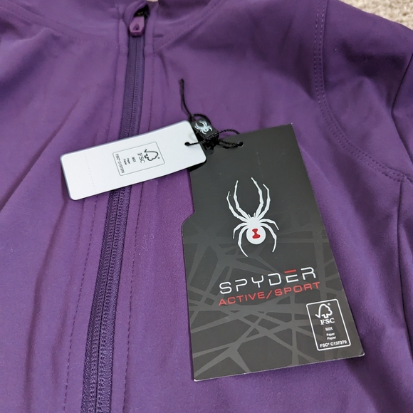 NWT Spyder Active purple track jacket, Small - Picture 14 of 15